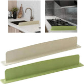 Kitchen Sink Splash Guard Water Barrier – Self-Adhesive Silicone Water Splash Guard for Kitchen Sink, Countertop & Stove